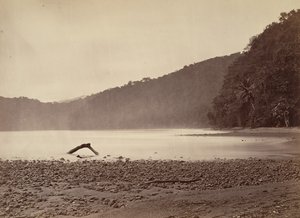 Tropisch Landschap, Het Eindpunt van het Voorgestelde Kanaal, Limon Bay, 1871 door John Moran