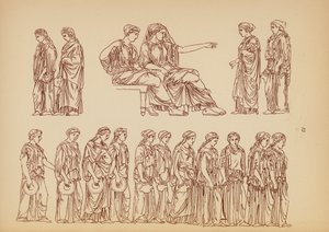 Oud-Grieks vrouwelijk kostuum door John Moyr Smith