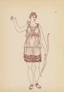 Oud-Griekse Vrouwelijke Kleding door John Moyr Smith