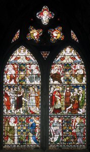 Paisley Abbey, Cottire & Co, toegeschreven aan John Moyr Smith, Gematigdheid, Geloof enz., 1873 door John Moyr attr.to Smith