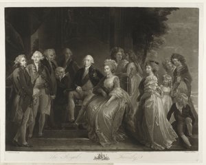 Portret van de koninklijke familie van het Verenigd Koninkrijk