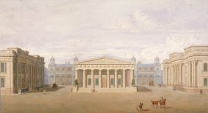 Trafalgar Square, Westminster, Londen, 1828 door John Nash