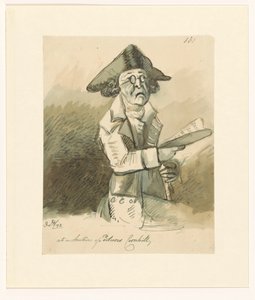 Man op een schilderijenveiling