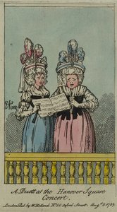 Een duet bij het Hanover Square Concert, 1788