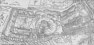 Nordens Uitzicht op Windsor Castle, 1607 door John Norden