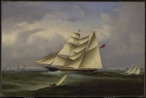 De oceaanbruid verlaat de haven van Halifax door John OBrien