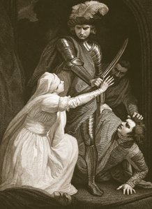 De Inbeslagname van Mortimer, gegraveerd door J. Fittler, illustratie uit David Hume