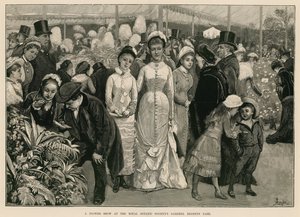 Een bloemenshow in de tuinen van de Royal Botanic Society, Regent