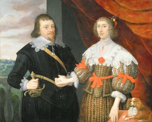 Portret van een Echtpaar door John Parker