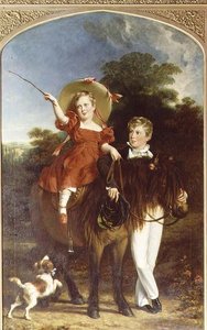 De familie Petre (detail) door John Partridge