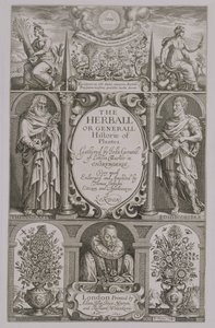 Titelpagina van de tweede editie van The Herball door John Gerard, 1633 door John Payne