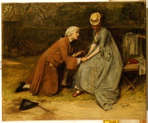 Het voorstel, 1869 door John Pettie