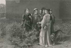 De scène in de Temple Garden, King Henry VI, Eerste Deel door John Pettie