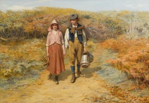 Naar de Velden Droeg Ik Haar Melkemmers door John Pettie