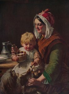 Etenstijd, ca. 1850, ca. 1915 door John Phillip
