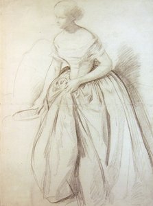 Schets voor een bruidsmeisje voor het huwelijk van koningin Victoria door John Phillip