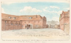 De stallen van het huis van generaal Fairfax, High Street, Putney, 1887