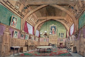 Interieur van de hal in Barnard