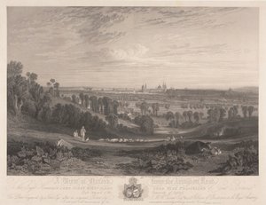 Een uitzicht op Oxford vanaf de Abingdon Road