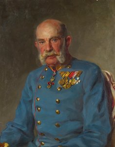 Keizer Frans Jozef I in het dienstuniform van een Oostenrijkse veldmaarschalk