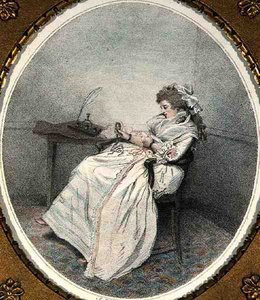 Overpeinzing van de miniatuur, gegraveerd en uitgegeven door de kunstenaar door John Raphael Smith
