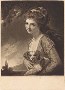 Lady Hamilton als Natuur, gepubliceerd 1784 door John Raphael Smith