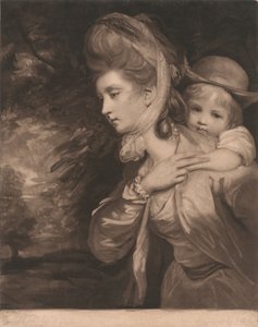 Mevrouw Payne Galwey en haar zoon Charles