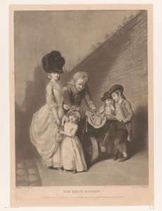 Portret van een familie, mogelijk de familie Walton
