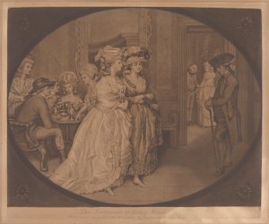 De promenade bij Carlisle House door John Raphael Smith