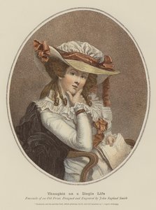 Gedachten over een Single Life (chromolitho)