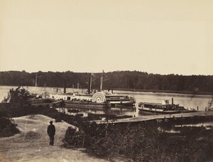 Medische Bevoorradingsboot Plauter, op de Appomattox., januari 1865 door John Reekie