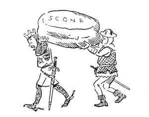 Koning Edward I Steelt De Steen Van Scone