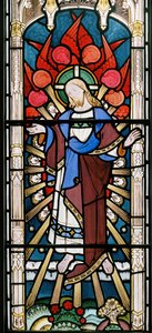 Christus en serafijnen, uit De wijze en dwaze maagden door John Richard Clayton
