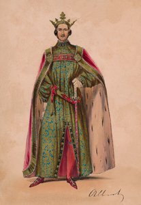 Prins Albert in kostuum als Plantagenet koning Edward III voor het Bal Costumé, 12 mei 1842, 1843 door John Richard Coke Smyth