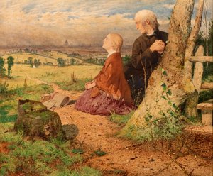 Kleine Nell en haar grootvader verlaten Londen door John Ritchie