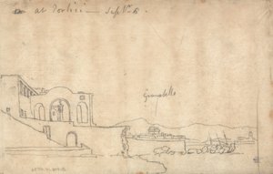In Portici door John Robert Cozens