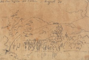 Bij de villa in Portici, 30 augustus door John Robert Cozens