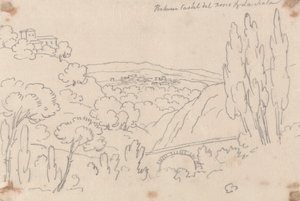 Tussen Castel del Bosco en La Scala door John Robert Cozens