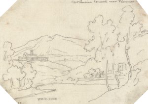 Kartuizerklooster bij Florence door John Robert Cozens