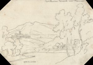 Kartuizerklooster bij Florence door John Robert Cozens