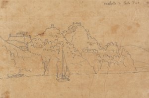 Kasteel van Portofino door John Robert Cozens