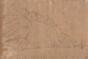 Kust van Genua door John Robert Cozens