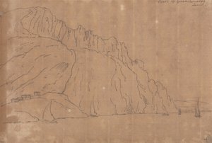 Kust van Genua door John Robert Cozens