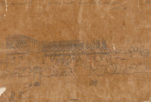 Klooster bij Ponte Nuovo, 16 Oktober door John Robert Cozens