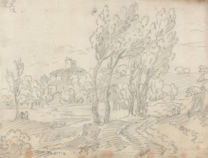 Klooster van Monte Olivetto bij Florence door John Robert Cozens