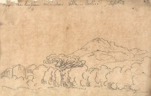 Van het Paleis in Portici, 7 September door John Robert Cozens