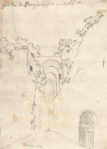 Grotto di Posillipo door John Robert Cozens