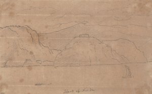 Het eiland Nisida door John Robert Cozens