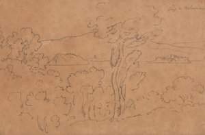 Lago di Bolsena door John Robert Cozens