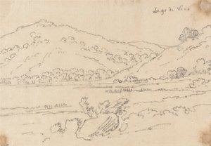 Meer van Vico door John Robert Cozens
